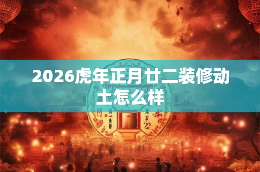 2026虎年正月廿二装修动土怎么样 2026虎年正月廿二装修动土怎么样