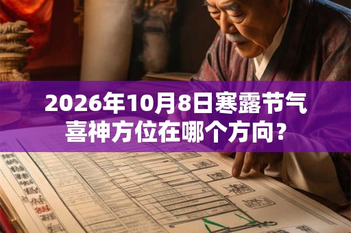 2026年10月8日寒露节气喜神方位在哪个方向？