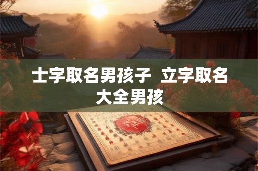 士字取名男孩子  立字取名大全男孩