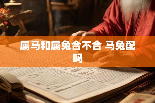 属马和属兔合不合 马兔配吗