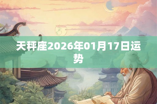 天秤座2026年01月17日运势