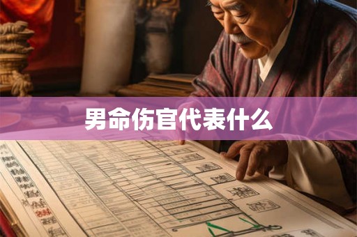 男命伤官代表什么