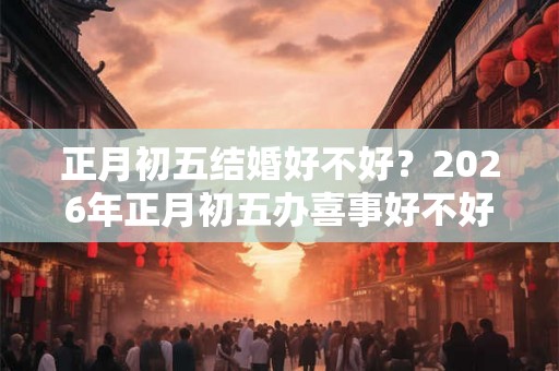 正月初五结婚好不好？2026年正月初五办喜事好不好？