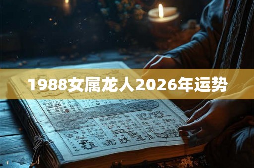 1988女属龙人2026年运势