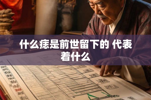 什么痣是前世留下的 代表着什么