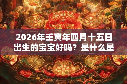 2026年壬寅年四月十五日出生的宝宝好吗？是什么星座？