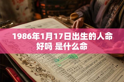 1986年1月17日出生的人命好吗 是什么命 1986年1月17日出生的人命好吗 是什么命