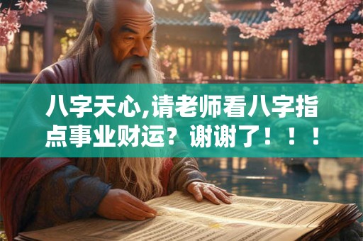 八字天心,请老师看八字指点事业财运?谢谢了!!! 八字天心,请老师看八字指点事业财运?谢谢了!!!