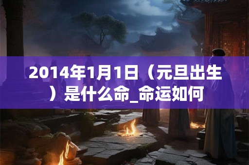 2014年1月1日(元旦出生)是什么命_命运如何 2014年1月1日(元旦出生)是什么命_命运如何