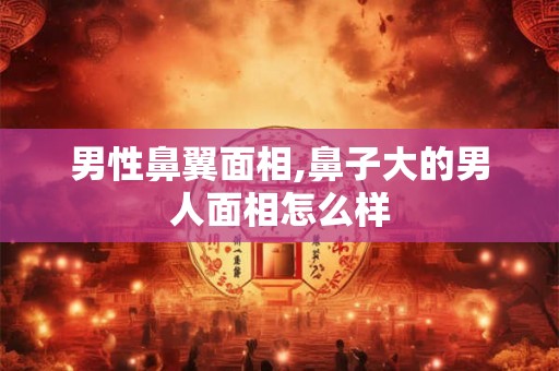 男性鼻翼面相,鼻子大的男人面相怎么样