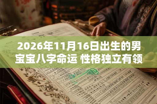 2026年11月16日出生的男宝宝八字命运 性格独立有领导才能