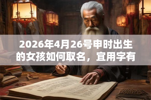 2026年4月26号申时出生的女孩如何取名，宜用字有什么？