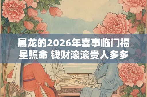 属龙的2026年喜事临门福星照命 钱财滚滚贵人多多