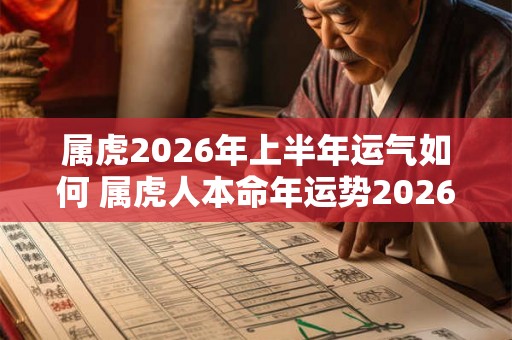 属虎2026年上半年运气如何 属虎人本命年运势2026