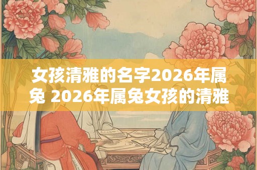 女孩清雅的名字2026年属兔 2026年属兔女孩的清雅名字