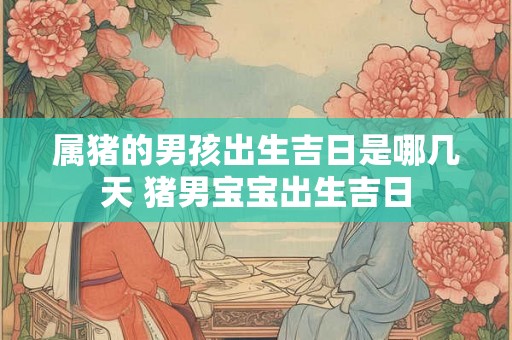 属猪的男孩出生吉日是哪几天 猪男宝宝出生吉日