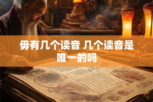 毋有几个读音 几个读音是唯一的吗