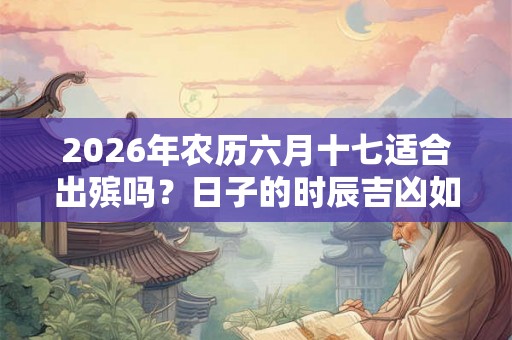 2026年农历六月十七适合出殡吗？日子的时辰吉凶如何？