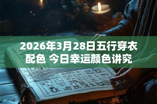 2026年3月28日五行穿衣配色 今日幸运颜色讲究 2026年3月28日五行穿衣配色 今日幸运颜色讲究