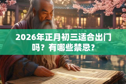 2026年正月初三适合出门吗？有哪些禁忌？
