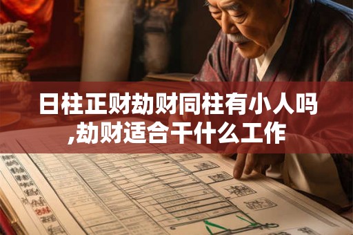 日柱正财劫财同柱有小人吗,劫财适合干什么工作 日柱正财劫财同柱有小人吗,劫财适合干什么工作
