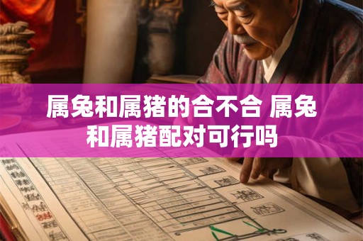 属兔和属猪的合不合 属兔和属猪配对可行吗