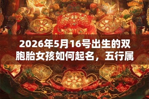 2026年5月16号出生的双胞胎女孩如何起名，五行属什么？