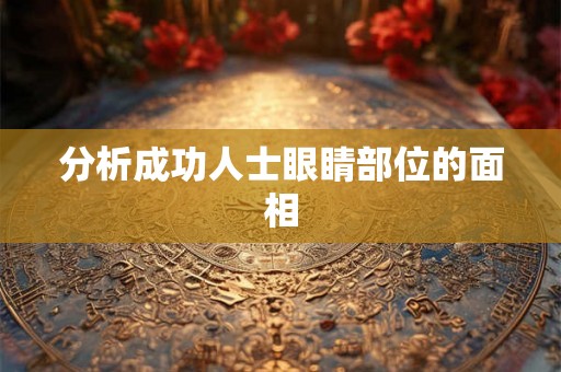 分析成功人士眼睛部位的面相 分析成功人士眼睛部位的面相