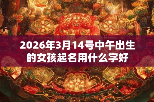 2026年3月14号中午出生的女孩起名用什么字好 2026年3月14号中午出生的女孩起名用什么字好