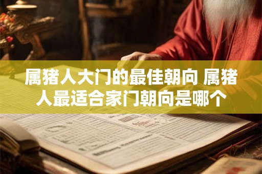 属猪人大门的最佳朝向 属猪人最适合家门朝向是哪个 属猪人大门的最佳朝向 属猪人最适合家门朝向是哪个