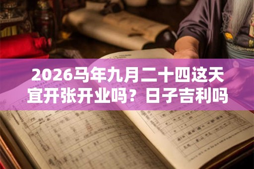 2026马年九月二十四这天宜开张开业吗？日子吉利吗