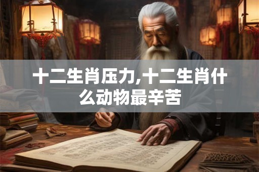 十二生肖压力,十二生肖什么动物最辛苦