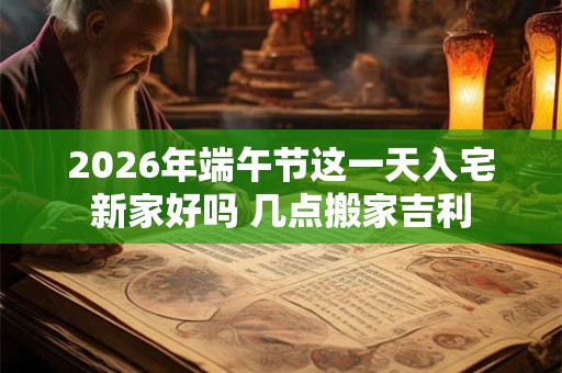 2026年端午节这一天入宅新家好吗 几点搬家吉利