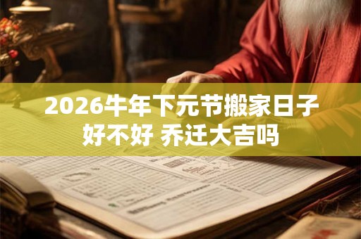 2026牛年下元节搬家日子好不好 乔迁大吉吗