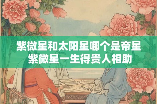 紫微星和太阳星哪个是帝星 紫微星一生得贵人相助 紫微星和太阳星哪个是帝星 紫微星一生得贵人相助