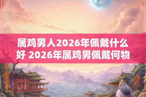属鸡男人2026年佩戴什么好 2026年属鸡男佩戴何物 属鸡男人2026年佩戴什么好 2026年属鸡男佩戴何物