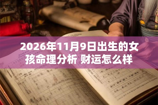 2026年11月9日出生的女孩命理分析 财运怎么样 2026年11月9日出生的女孩命理分析 财运怎么样