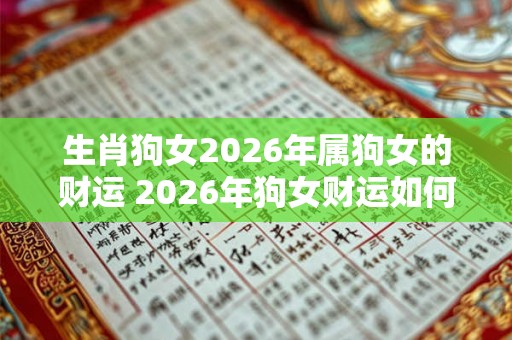 生肖狗女2026年属狗女的财运 2026年狗女财运如何 生肖狗女2026年属狗女的财运 2026年狗女财运如何