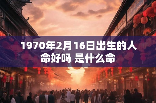 1970年2月16日出生的人命好吗 是什么命