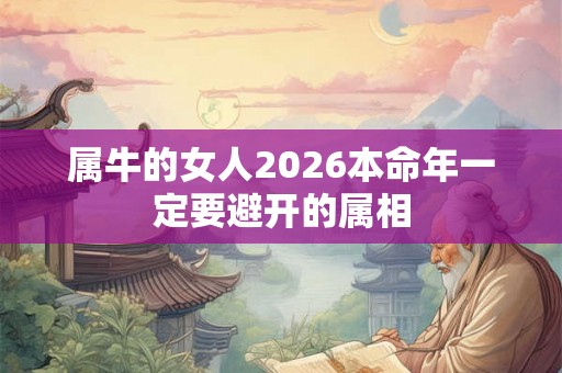 属牛的女人2026本命年一定要避开的属相