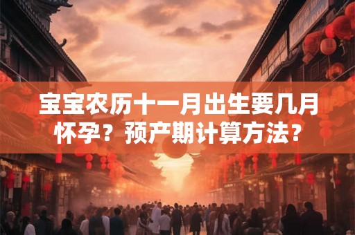 宝宝农历十一月出生要几月怀孕？预产期计算方法？