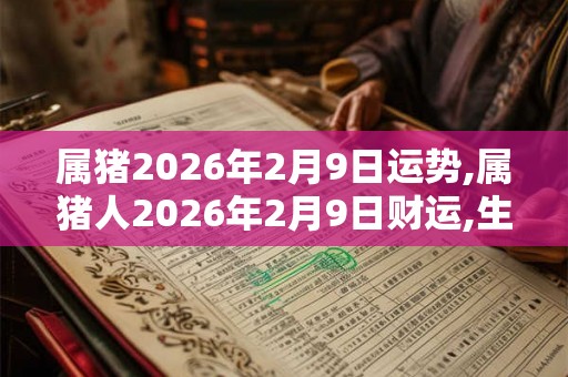 属猪2026年2月9日运势,属猪人2026年2月9日财运,生肖猪2026年2月9日运势 属猪2026年2月9日运势,属猪人2026年2月9日财运,生肖猪2026年2月9日运势