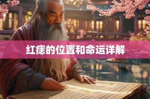 红痣的位置和命运详解