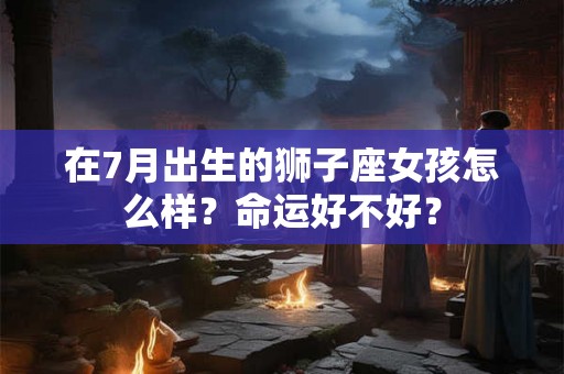 在7月出生的狮子座女孩怎么样?命运好不好? 在7月出生的狮子座女孩怎么样?命运好不好?