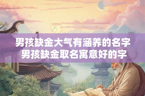 男孩缺金大气有涵养的名字 男孩缺金取名寓意好的字