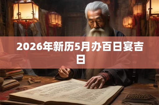 2026年新历5月办百日宴吉日