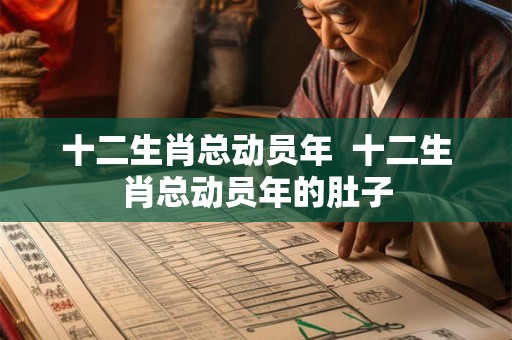 十二生肖总动员年  十二生肖总动员年的肚子