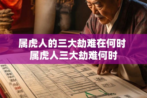 属虎人的三大劫难在何时 属虎人三大劫难何时