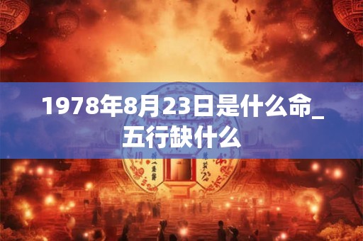 1978年8月23日是什么命_五行缺什么 1978年8月23日是什么命_五行缺什么