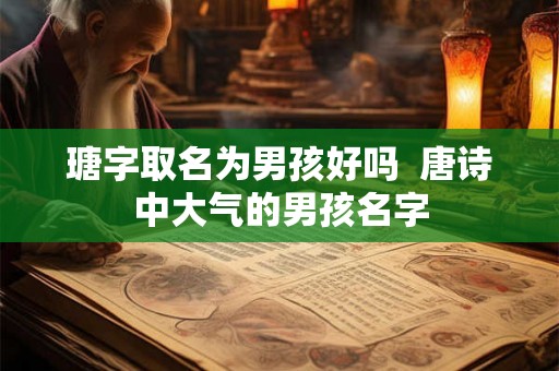 瑭字取名为男孩好吗  唐诗中大气的男孩名字